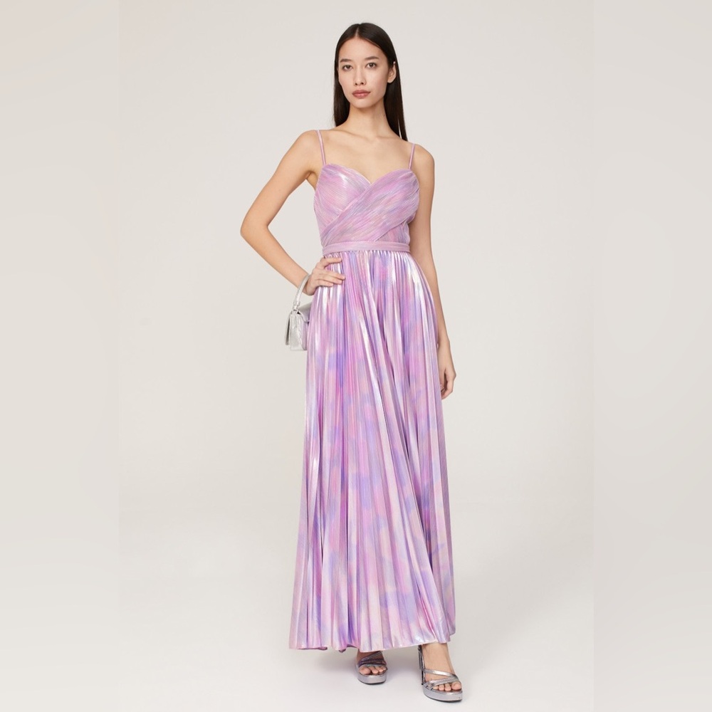 Mac Duggal Purple Pleated Gown 2